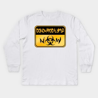 Coronapocalypse Now (gold) Kids Long Sleeve T-Shirt